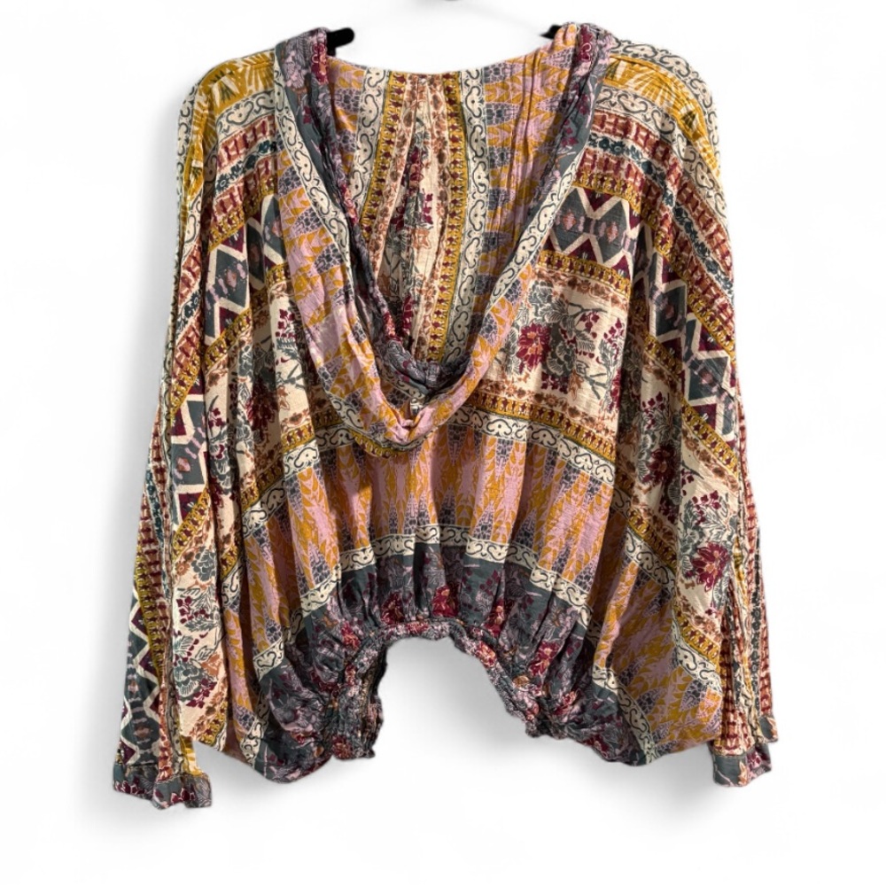 Free People Hold On Tight Gauze Pullover - Picture 2 of 4